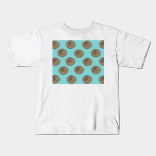 Curled Up Pangolin Illustration Kids T-Shirt